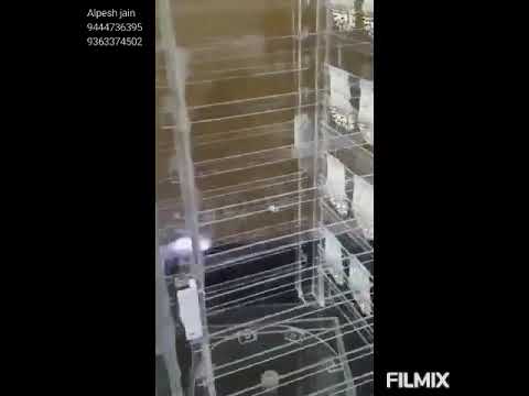 Acrylic rotating earring display stand, for office