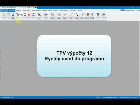 TPV výpočty 12 - rychlý úvod pro programu