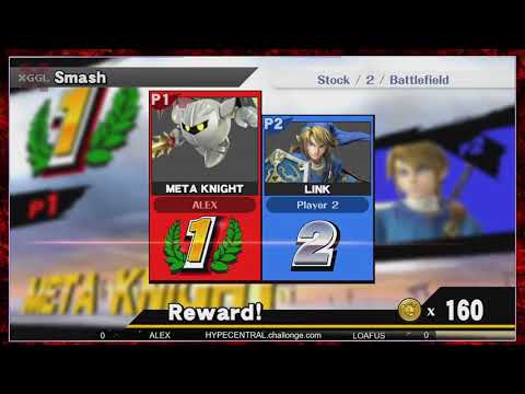 HC100 Smash4 - RR Bo3: ALEX (Meta Knight) vs LOAFUS (Link)