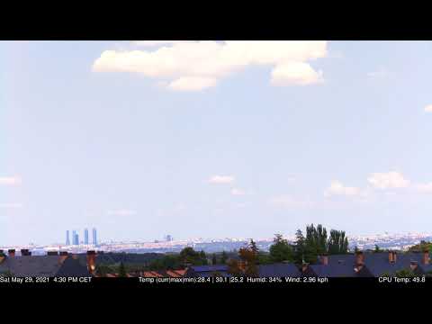 Daily #Madrid in one-minute #Timelapse  29-05-2021