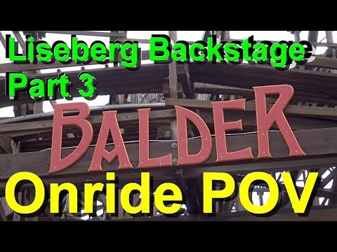 Liseberg Balder Backstage Tour & Onride POV  Liseberg Backstage Report English Balder Coaster Review