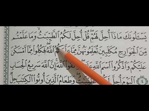 Belajar Ngaji QS Al Maaidah (5) ayat 4