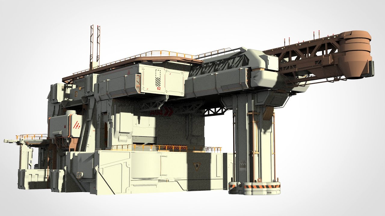 Bilim kurgu mimarisi 8 3D Model