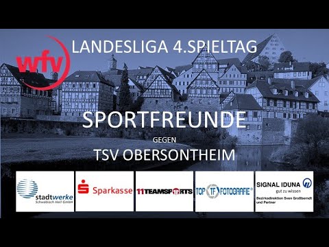 Sportfreunde 5.Spieltag Sportfreunde Schwäbisch Hall gegen TSV Obersontheim