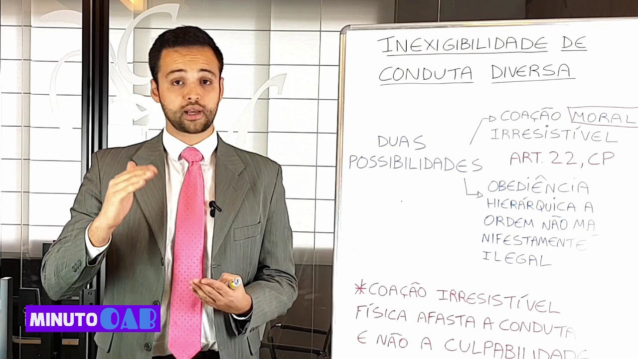 ENTENDA A INEXIGIBILIDADE DE CONDUTA DIVERSA