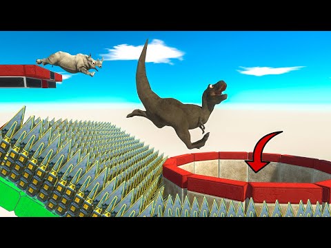 JumP into HoLE or FaLL into TrAPs - Animal Revolt Battle Simulator