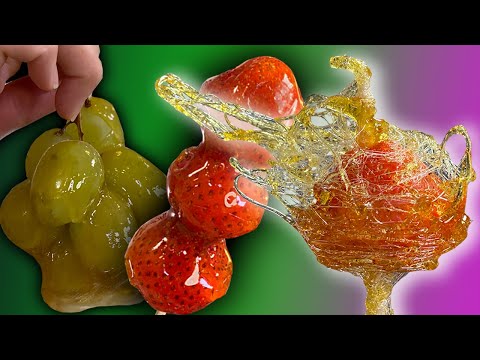DIY Crunchy Strawberries & Grapes 🍓🍇  ASMR ALERT Ft. Tanghulu
