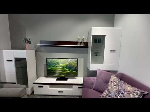 Тумба ТВ Соло белый/венге