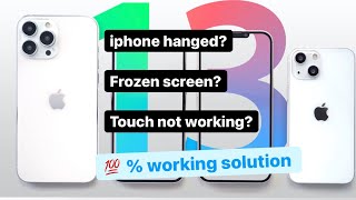 Fixing iPhone hanging problem | iphone screen frozen | iPhone 13/ 13 pro/ pro max/ iPhone 13 mini /