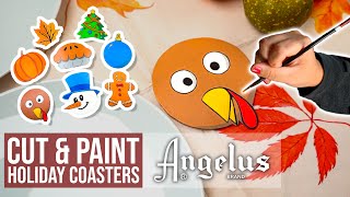 Create DIY Holiday Coasters with Angelus Paint with Sophie