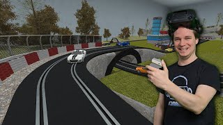 That brings back childhood memories! Build a slot car track in VR and share it! Slotracers VR