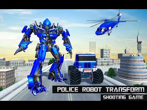 US Police Monster Truck Robot Transform Game