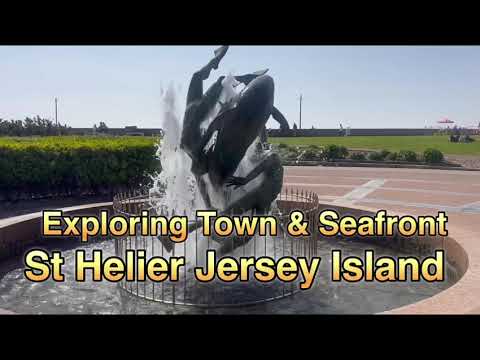 St Helier Walking Tour | Jersey Town Streets & Waterfront Walk 🚶‍♂️/4K walk St Helier