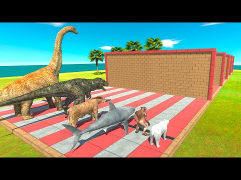 Race Through Blocks - Animal Revolt Battle Simulator
