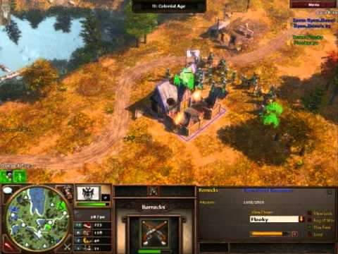 AOE3: _H2O vs Flooky German mirror on Saguenay