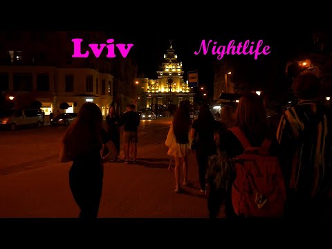 Walking in Lviv Nightlife Easter (Львів Lwow) Rogatyntsiv Valova Halytska Soborna sq. 2024 | Ukraine