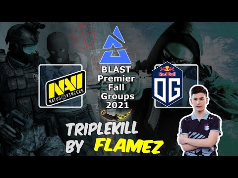 TripleKill by FlameZ on Mirage, NAVI vs OG, BLAST Premier Fall Groups 2021