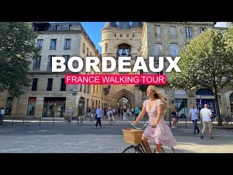 Bordeaux, France walking tour 4K 60 FPS | Amazing atmosphere, feels like a real escape 🌟