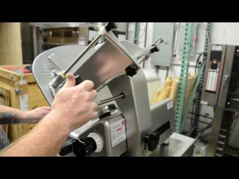 Univex 8713S Meat Slicer – 13” Knife, Semi-Auto Gravity Feed, 0‑0.875” Slice, 1/2 HP, Anodized Aluminum, NSF Certified 2 image