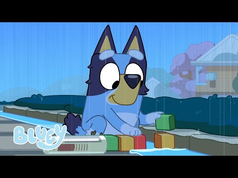 Brincando na Chuva com Bluey ☔️ 🌈 💙 | Série 3 Destaque | Bluey Português Brasil Canal Oficial