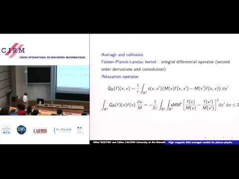 Mihai Bostan: High magnetic field averaged models for plasma physics