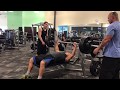 21 Year Old BodyBuilder benchpress - 355lbs