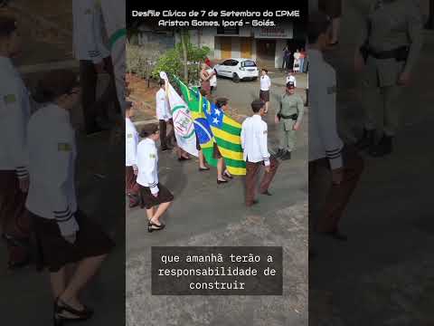 IPORÁ GOIÁS, PROJETO VISÃO AÉREA - DESFILE CÍVICO DE 7 DE SETEMBRO CPME ARISTON GOMES.