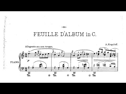Alexander Kopylov - 2 Feuilles d'album