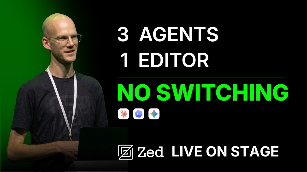 Claude Code, Codex, Gemini – parallel agents in one editor | Zed live demo | Gaauwe Rombouts