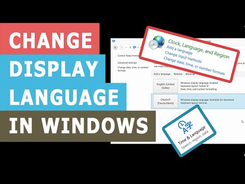 How To Change Display Language Of Windows | Windows Language Pack Install | Windows Default Language