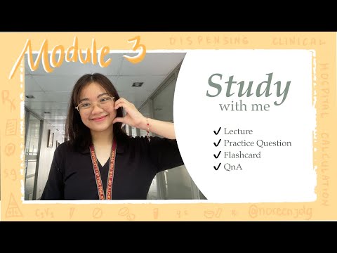 Module 3: Pharmacy Board Exam Review (PharCal, Dispensing, Hospital, Clinical Pharmacy)