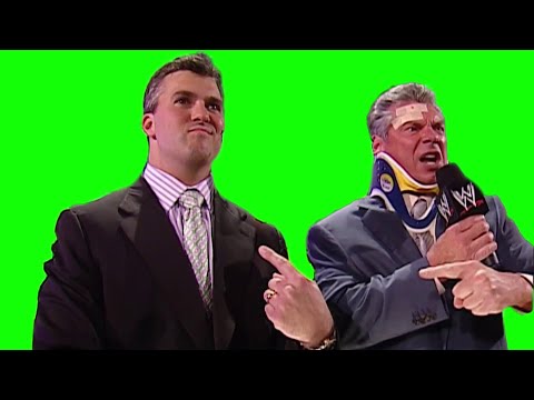 Vince McMahon "product of my semen" green screen