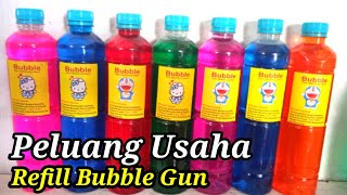 Download lagu #556.CARA MEMBUAT CAIRAN REFILL BUBBLE GUN BOTOL 600 ml UNTUK JUALAN mp3