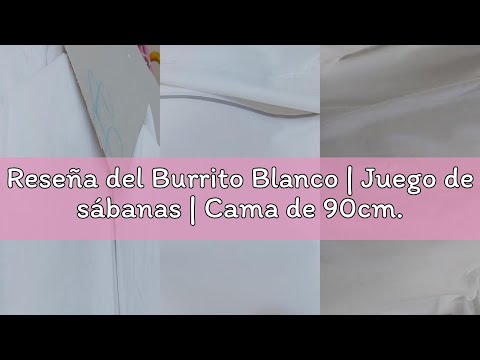 Reseña del Burrito Blanco | Juego de sábanas | Cama de 90cm. (+Medidas Disponibles) | Diseño 238 | C