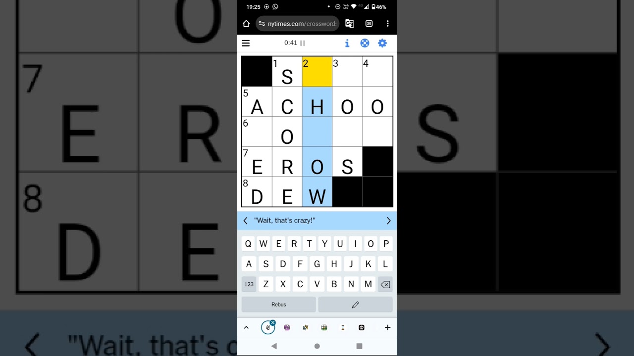 Speedsolving the NY Times Mini Crossword! (5 Mar 24) #puzzlegame #wordgames #puzzle #words