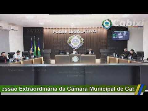 10ª Sessão Extraordinária da Câmara Municipal de Cabixi - Rondônia