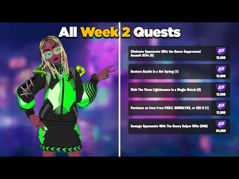 Fortnite All Week 2 Season Quests Guide - Chapter 4 Season 2