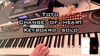 Toto - Change of Heart keyboard solo