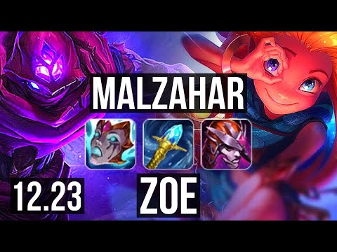 MALZAHAR vs ZOE (MID) | Rank 1 Malz, 8/2/7 | EUW Challenger | 12.23