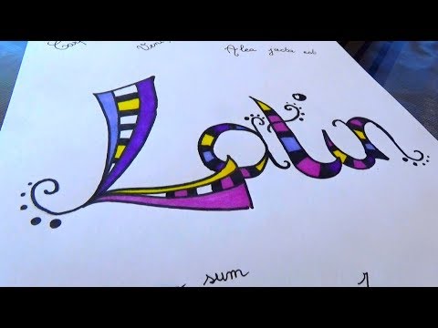 Page de garde cahier latin/ Back to school 2018/Décorer ses affaires