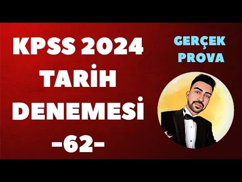 KPSS 2024 TARİH DENEME GERÇEK PROVA -62-  #kpss2024 #kpsstarih #kpsstarihdenemesi #ösym