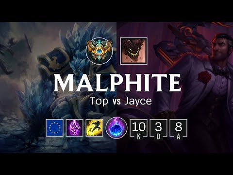 Malphite Top vs Jayce - EUW Master Patch 8.24