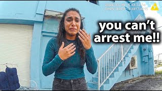 Girl Arrested While Moving Out Of Her Apartment.