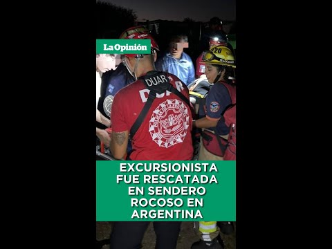 Dramático rescate en Mina Clavero: excursionista herida en sendero rocoso / La Opinión