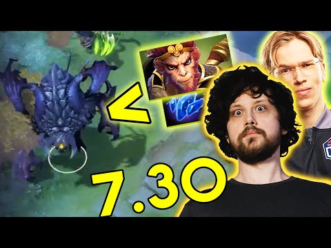 TURNING INTO ROSHAN MONKEY SHARD - Gorgc and Topson 7.30