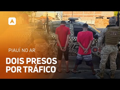 Polícia prende dois suspeitos por tráfico de drogas em São João do Arraial