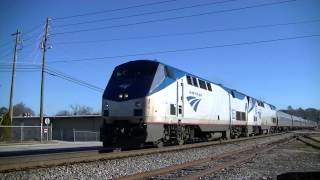 preview picture of video 'The Amtrak Crescent #19 With Big Moe & Tator! Austell,Ga 01-25-2015©'