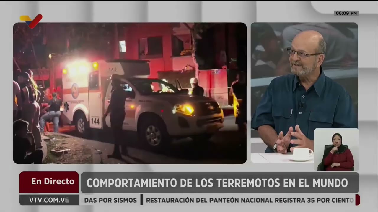 Geólogo Franck Audemard, entrevista en VTV este 11 de agosto de 2026