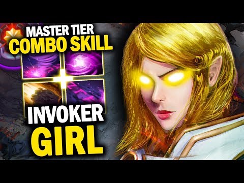 BEAUTIFUL GAMEPLAY BY INVOKER GIRL WITH THOSE SMOOTH COMBO - DOTA 2 INVOKER 7.20D