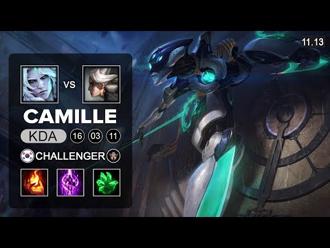 Camille Top vs Viego - KR Challenger Patch 11.13